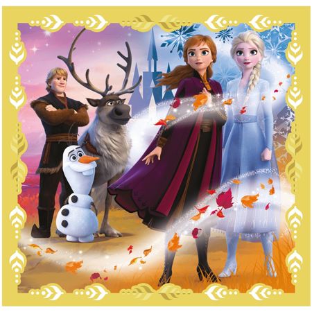 Trefl 34847 Puzzle 3w1 Frozen II Moc Anny i Elsy Kraina Lodu 