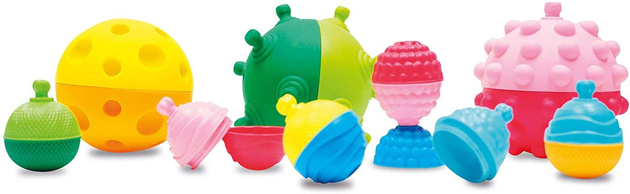 Trefl 61360 Lalaboom 3 Odkrywcze kule Kulko-Klocki sensoryczne