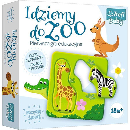 Trefl Baby pierwsza gra edukacyjna układanka Idziemy do ZOO