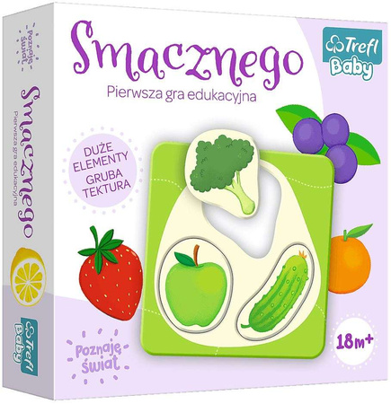 Trefl Baby pierwsza gra edukacyjna układanka Smacznego!