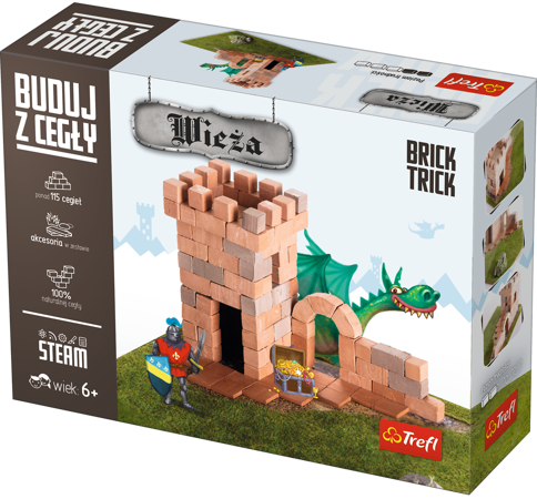 Trefl Buduj z cegły Brick Trick Wieża S 115+ cegiełek