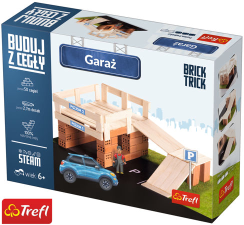 Trefl Buduj z cegły Garaż S Brick Trick