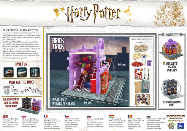 Trefl Buduj z cegły Harry Potter Sklep Weasley'ów, Klocki