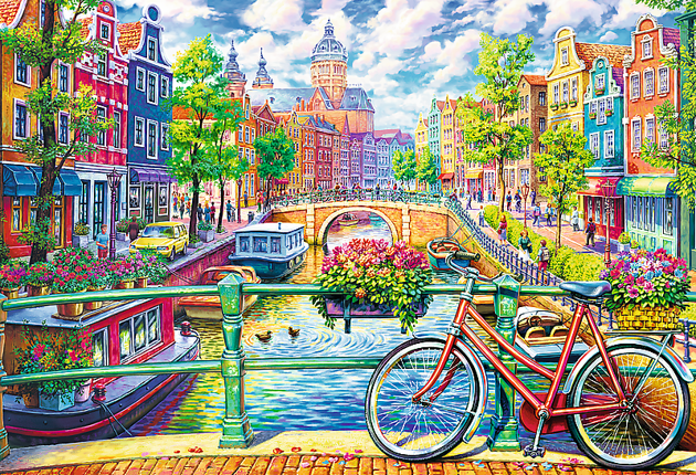 Trefl Puzzle 1500 elementów Kanał Amsterdamski