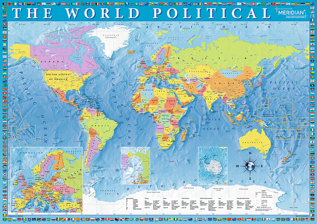 Trefl Puzzle 2000 elementów Polityczna Mapa Świata