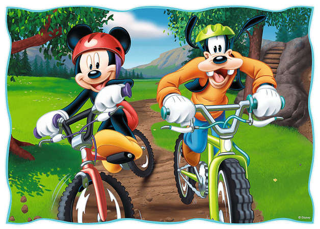 Trefl Puzzle 4w1 Disney Fajny dzień Mickiego