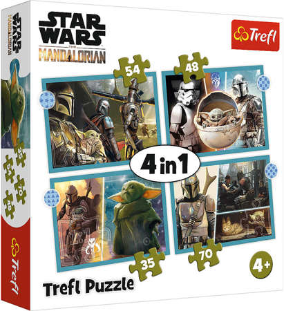 Trefl Puzzle 4w1 Star Wars Mandalorian