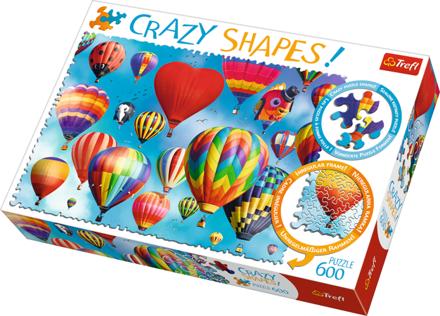 Trefl Puzzle Crazy Shapes Kolorowe balony 600 elementów