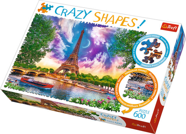 Trefl Puzzle Crazy Shapes Niebo nad Paryżem 600 elementów
