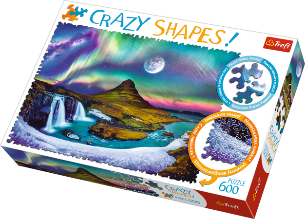 Trefl Puzzle Crazy Shapes Zorza nad Islandią 600 elementów