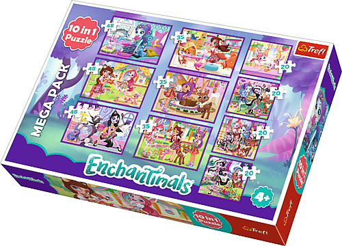 Trefl Puzzle Enchantimals Zestaw 10w1