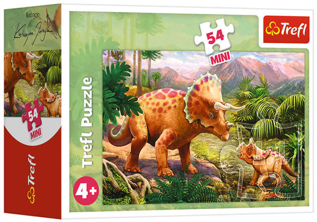 Trefl Puzzle Mini 54 Dinozaury #1