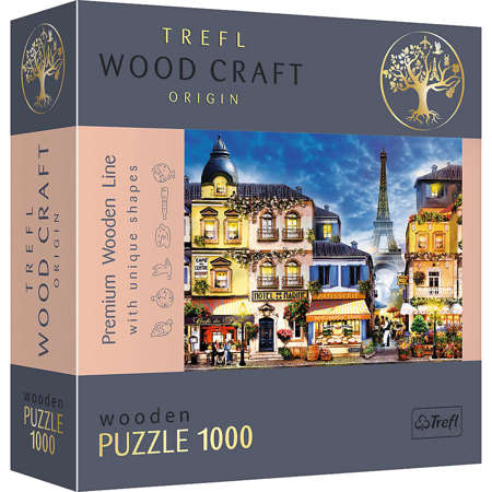 Trefl Puzzle drewniane Francuska uliczka 1000 elementów