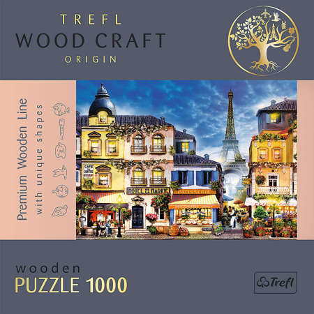 Trefl Puzzle drewniane Francuska uliczka 1000 elementów