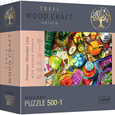Trefl Puzzle drewniane Kolorowe koktajle 500 elementów