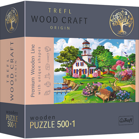 Trefl Puzzle drewniane Letnia przystań 500 elementów