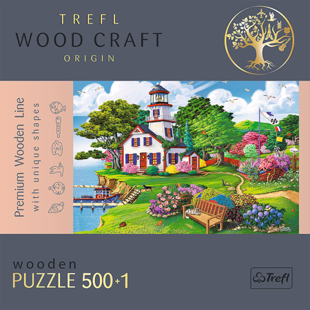 Trefl Puzzle drewniane Letnia przystań 500 elementów