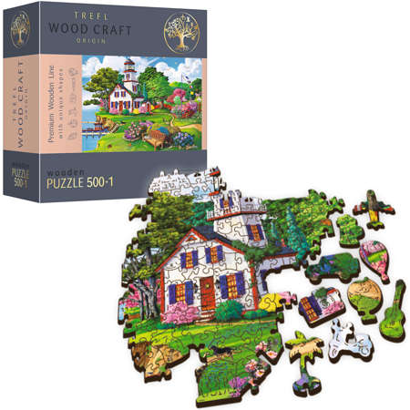 Trefl Puzzle drewniane Letnia przystań 500 elementów