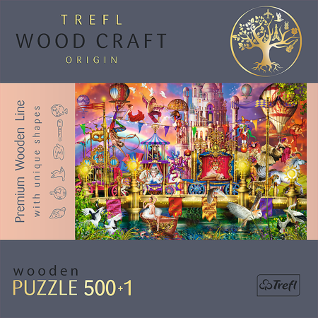 Trefl Puzzle drewniane Magiczny świat 500 elementów