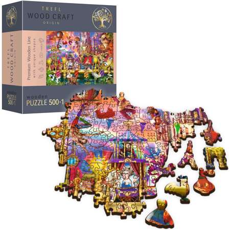 Trefl Puzzle drewniane Magiczny świat 500 elementów