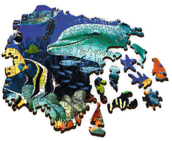 Trefl Puzzle drewniane Morskie życie 500 elementów