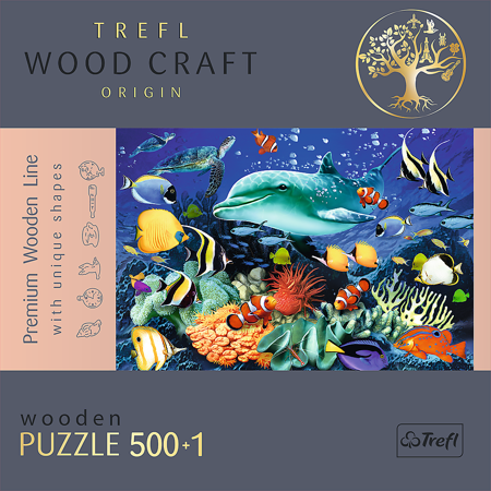 Trefl Puzzle drewniane Morskie życie 500 elementów
