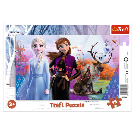 Trefl Puzzle ramkowe 15 Frozen II