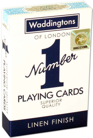 Waddingtons Karty do gry klasyczna talia kolekcjonerska niebieska