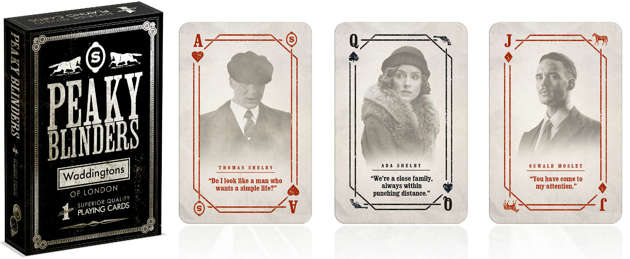 Waddingtons Talia 54 karty do gry tradycyjne Peaky Blinders Shelby