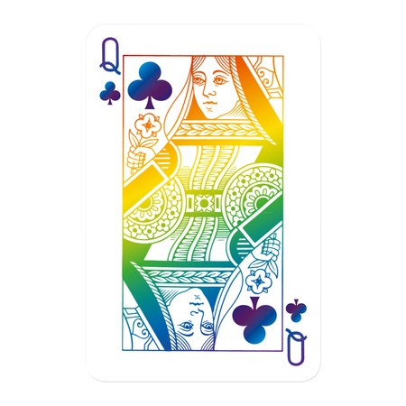 Waddingtons Tęczowe Karty tradycyjna talia kart do gry rainbow deck