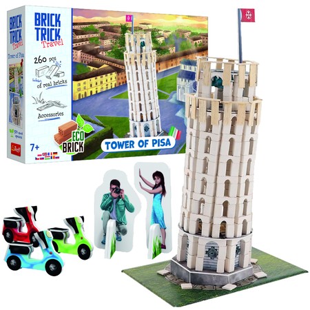 Wieża w Pizie Buduj z cegły EKO klocki 260 cegiełki Trefl