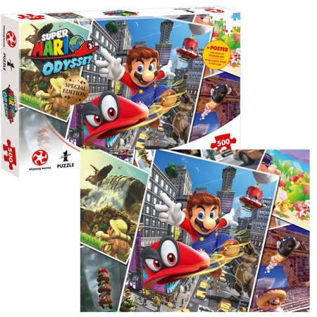 Winning Puzzle 500 Super Mario Odyssey USZKODZONE OPAKOWANIE