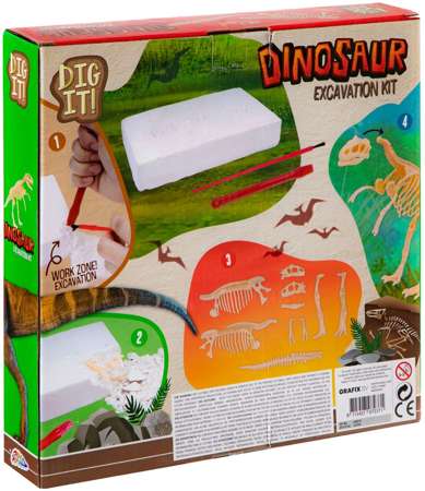 Wykopaliska zestaw archeologa dla dzieci dinozaur skamieliny