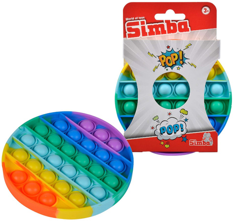 Zabawka sensoryczna antystresowa Fidget Pop! tęczowe koło pop-it