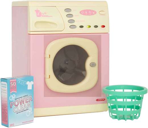 Zabawkowa elektroniczna Pralka różowa dla dzieci św/dź