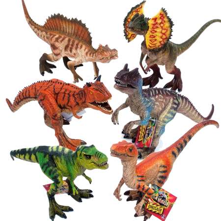 Zestaw 6 figurek Dinozaurów z ruchomymi elementami