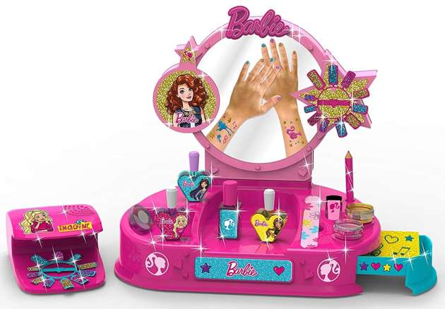 Zestaw Barbie Brokatowe Studio paznokci