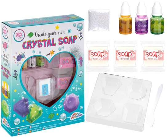 Zestaw Crystal Soap Kryształowe mydło do robienia pachnącego mydła dla dzieci