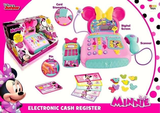Zestaw Disney Elektroniczna kasa i lalka Myszka Minnie Wróżka 