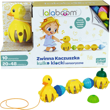 Zestaw Kulko-klocków Lalaboom Zwinna Kaczuszka 10 elementów