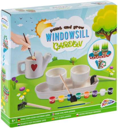 Zestaw do dekoracji Windowsill Garden udekoruj własny miniogródek