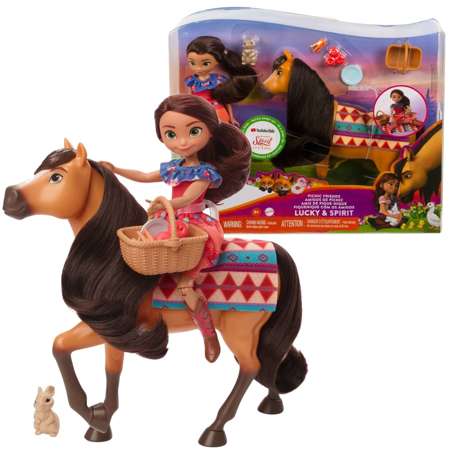 Zestaw lalka Lucky i koń Spirit Piknikowi przyjaciele