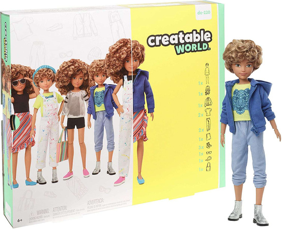 Zestaw stwórz lalkę Creatable World - różne stylizacje