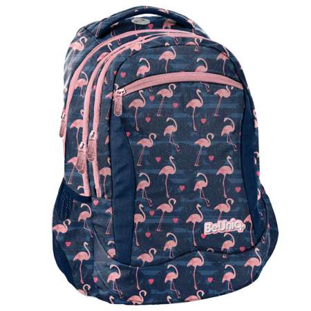 Zestaw szkolny Plecak i piórnik BeUniq Flamingi