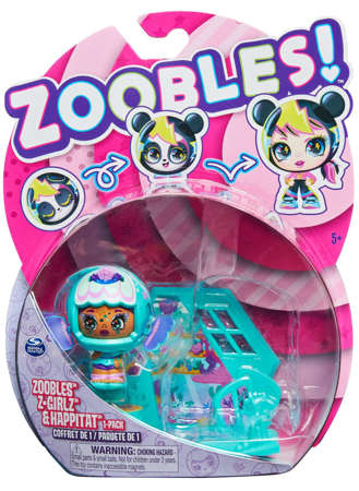 Zoobles Z-Girlz & Happitat laleczka transformująca Mermarina i scena