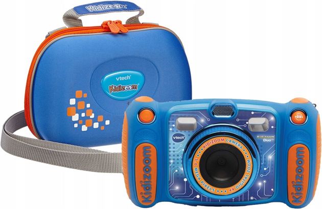 vTech Kidizoom Aparat Duo Camera 5.0 - niebieski + Torba podróżna na niebieski aparat 